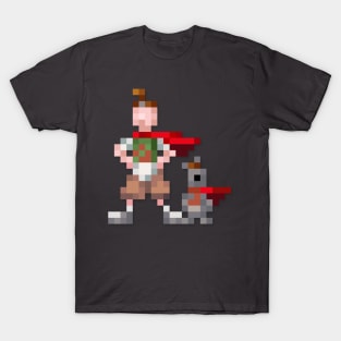 Quailman & Quaildog low-res pixelart T-Shirt